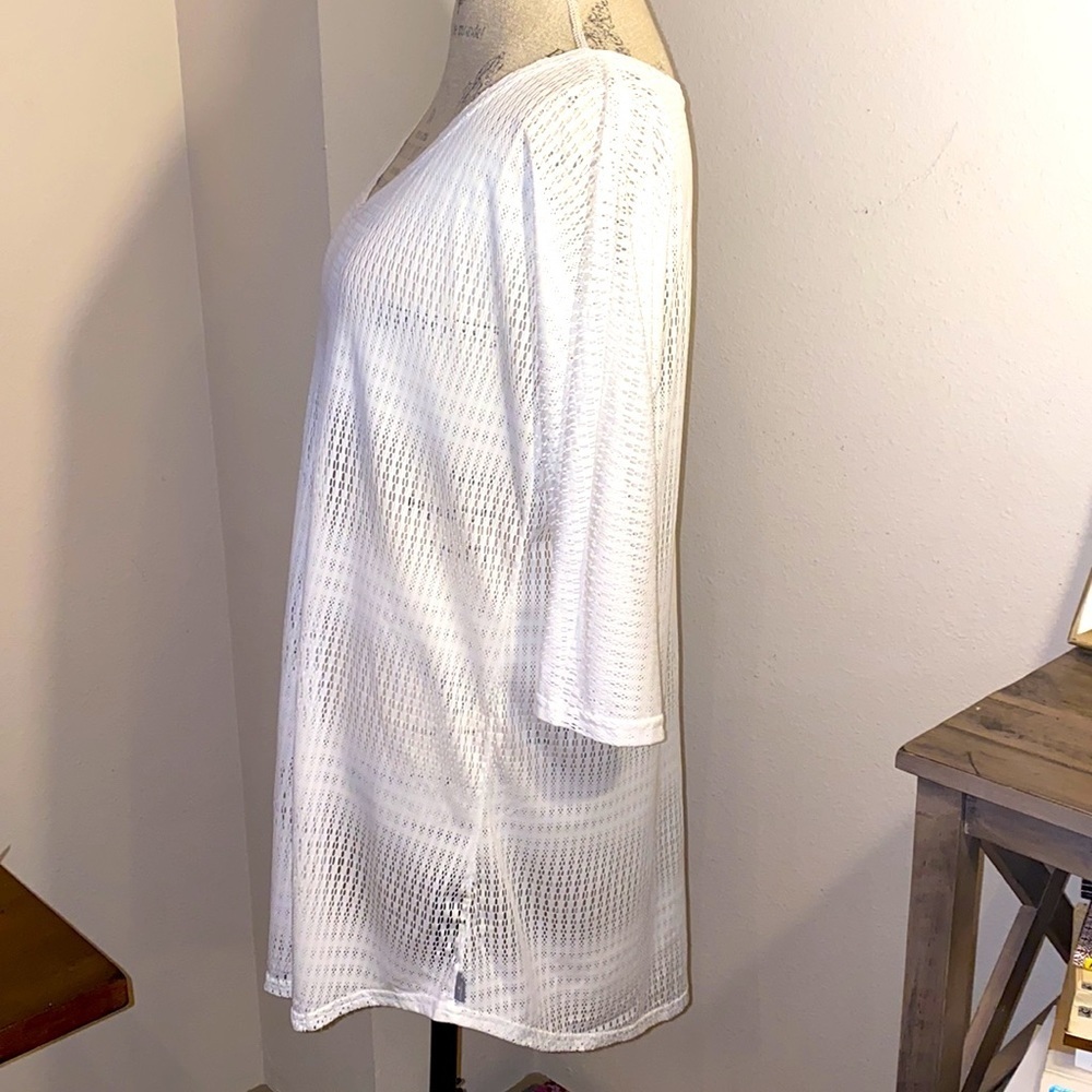 ONEILL XS White sheer swimsuit beach coverup​​ - Picture 3 of 6